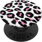 Pink White Leopard Pattern Animal Print Glam PopSockets PopGrip: Swappable Grip for Phones & Tablets