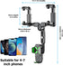 Car Rear View Mirror Phone Holder, 360° Rotatable&Retractable Auto Rearview Clip Mobile Mount Holder, Multifuctional GPS Holder with Anti-Shake Design, Universal for All Phone&Cars (Green) by BESULEN