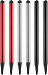 MECCANIXITY 6 Pcs 2 in 1 Aluminum Alloy Phone Touch Screen Pen, Resistive Stylus with Capacitive Tips