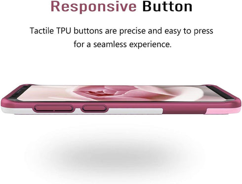Jeylly Galaxy S9 Case with 2 Pack HD Soft Screen Protector, Ultra Slim One-Piece Anti-Slip Rugged Soft TPU Bumper, Wine