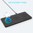 ZealSound Wireless Charging Pad, Ultra-Slim Triple Charger Station for 3 Devices & New Airpods, Black PU Leather