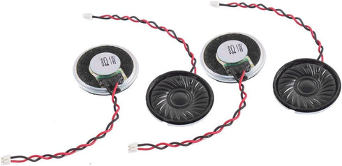 uxcell 4pcs 1W 8 Ohm 2Pin Connector Magnet Speaker Loudspeaker 28mm Diameter