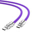 USB C to USB C Silicone Cable 10FT, Ultra Flexible & Soft USB Type C 100W Fast Charging Cable, Geek Industrial PD Data Transfer Cable for Phones,Tablet,Laptops(Purple)