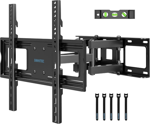 BONTEC Full Motion TV Wall Mount for 23-70 Inch TVs, Hold up to