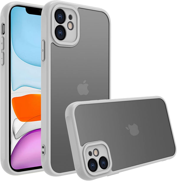 Matte Shockproof Protective Hard Back Slim Case for iPhone 11, Frosted Translucent Back Phone Cover, Anti-Fingerprint