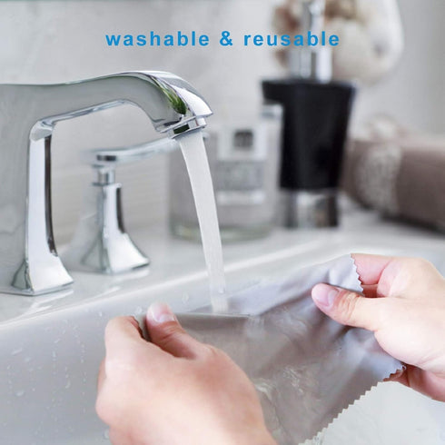 LOJWRY 6*7in 6 Eye Glass Clean Cloths Pcs, Individually Wrapped, High-Density, Ultra Soft, Scratch-Free Premium