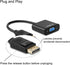 Display Port to VGA Adapter, 4 Pack Gold-Plated DP to VGA Converter for Computer, Laptop, Monitor, Projector