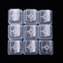 Key Switch Breakout Prototype PCB Board with 5 Pins Black Switches Key Click with R2 Keycap Compatible with Mechanical Keyboard(Packaged 9 sets)