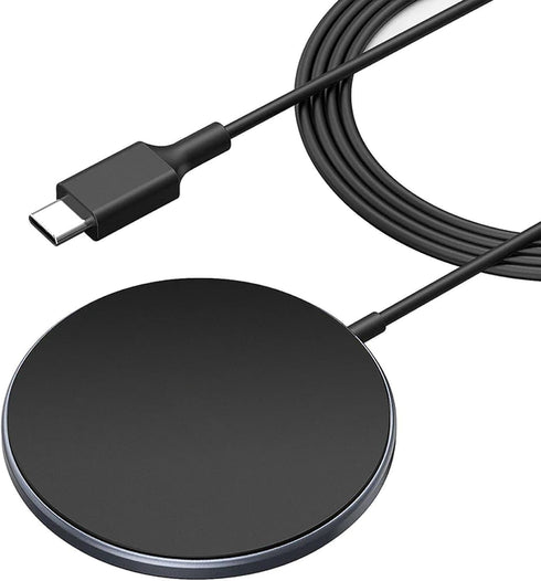 15 Watts Apple Wireless Charging Pad – Ultra-Slim, Fast Charging Qi Wireless Charger Pad for iPhone 15/15 Pro Max/15