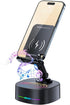 Bluetooth Speaker with Wireless Charging and Cell Phone Stand, Portable for Home and Outdoors