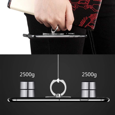 ZOSTLAND 1PC 360Adjustable iPhone15 14 13 12 11 Transparent Clear Phone Ring,Universal Phone Case Finger Grip Stand