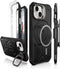 CaseBorne Protective Case for iPhone 15 - Compatible with MagSafe, Slim Yet Rugged with Tempered Glass Screen Protector
