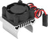 1/18 VGEBY RC Motor Cooling Fan, Efficient Heat Dissipation Compact Design Scale Heatsink Accessory for RC Enthusiasts
