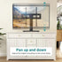 BFTOU 27-75 inch +/-35 400x400mm,Holds 77 lbs Universal TV Stand for TVs Swivel Height Adjustable Table Top TV Base Max