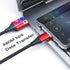NETDOT Magnetic Charging Cable, Gen10 Nylon Braided 2-in-1 for USB-C and Micro-USB Devices, Red