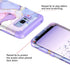 Miqala for Galaxy S8 Case, Glow in The Dark Three Layer Heavy Duty Shockproof Protective Case (Light Purple)
