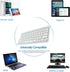 FLY WAY Bluetooth 3.0 Keyboard, Portable Wireless Keypad, Universal Slim Keyboard for iOS, Android, Windows (German)