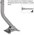 1 11/16", 17 1/4"), Heavy Duty Universal Adjustable Antenna Mount Pole(OD Length Pole Mounting Bracket for Wall Eave