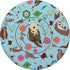 Amazing Sea Otters Pattern in Blue Art PopSockets PopGrip: Swappable Grip for Phones & Tablets