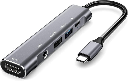 USB C to HDMI Adapter Dex Dock for Galaxy S25/S24/S23/S22/Note20/TabS9/S8/S7, 4K HDMI, Type-C Hub with Audio Jack