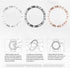 Compatible with Samsung Galaxy Watch 4 46mm/Gear S3, Bezel Ring Styling, Bling Inlay Crystal Adhesive Anti Scratch