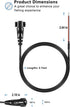 yourour 720085-1 6 PC12 8-Pin Humminbird Power Cable Feet, Power Cord Compatible with Solix and Onix Series All Models