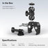 SMALLRIG Super Camera Clamp Mount, Double Ball Head Magic Arm Adapter for Monitor/Light/Camera, for Insta360