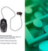 Jectse Retractable Headphones, HiFi Stereo Business Headphones with Power Display, Single Earpiece for Office