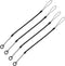 Mini Skater Plastic Elastic Tether Lanyard for Stylus Pens, 4 Pcs with Silicone Ring