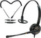 Office Telephone Headset RJ9 | Noise Cancelling Mic | Compatible with Landline Desk Phones (Polycom, Avaya, Nortel,
