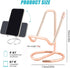 ROSYQUARZ 1 Pack) Cell Phone Stand for Desk, Metal Mobile Phone Stand Holder, Cute Rose Gold Cell Phone Display Holder