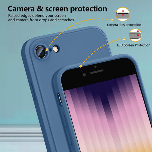 Samsung Galaxy S9 Case 5.8 inch, Soft Liquid Silicone Full-Body Protective Case with Neck Lanyard Strap (Dark Purple)
