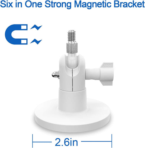 Magnetic Camera Wall Mount Stand for Blink Mini, All-New Blink Outdoor Camera, Blink Outdoor 4,Blink XT2, Blink Indoor, No Tools Directly Attached to Steel or Other Magnetic Surfaces ,White
