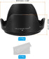 PATIKIL 72mm Camera Lens Hood, Reversible Flower Lens Hood Protector with Cloth for Anti-Reflection Blocks Excess Sunlight Enhance Photography for Nikon, for Fujifilm, for Pentax