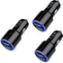 Car Charger Fast Charge, 3Pack 4.8A Rapid Car Phone Charger Cigarette Lighter USB Charger for iPhone 15 14 13 12 11 Pro