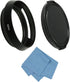 SIOTI 62mm Lens Hood, Matte Treatment Inside, Aluminum Material, Compatible with All Camera Lens