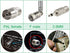Superbat 75 FM Telescopic Antenna Kit Unbal F Type Connector DAB Radio Replacement Antenna for TV AM FM Radio Stereo