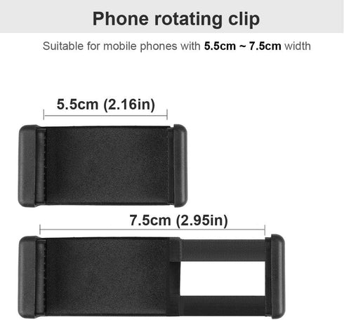 Mr.Power Guitar Bass Head Phone Holder, Live Broadcast Bracket Clip Compatible with iPhone and Samsung Smartphones