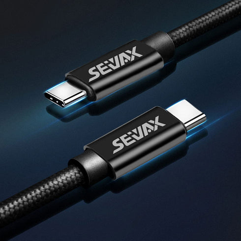 60W PD Type C to Type C 1M Data Cable, Black, Compatible with Smartphones, Laptops, Game Consoles