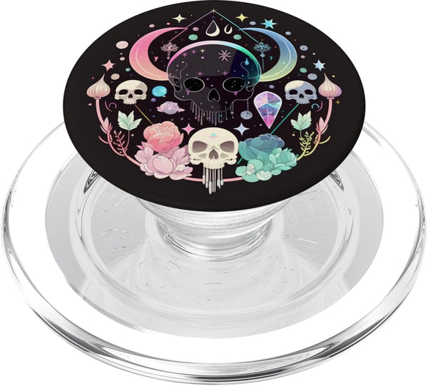 PopSockets MagSafe PopGrip for iPhone - Moon Phases Crystal Witchy Cute Skull Kawaii Pastel Goth