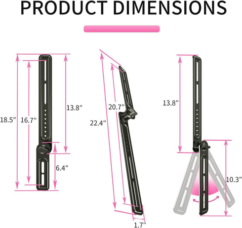 Universal Sound Bar TV Mount Bracket by XINLEI SBR301, Fits Most 23 to 65 Inch TVs, Up to 22 lbs