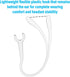Flexible Ear Hooks for Wireless Headset 6mm Small Clamp Holder Clips, Replacement Ear Loops Earpiece Accessories, Clear, 9 Pack