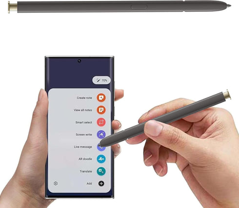 Galaxy S24 Ultra Stylus Pen with Bluetooth, Replacement for Samsung Galaxy S24 Ultra 5G, Yellow Gold, Type-C Converter
