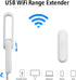 USB WiFi Range Extender - Portable 300M Dual Antenna Signal Booster, Wireless Router Repeater