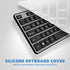 Wired USB Keyboard, Comfortable Quiet Chocolate Keys, Ultra-Slim QWERTY Layout for PC, Windows 11/10/8/7, KB1430 - Gray