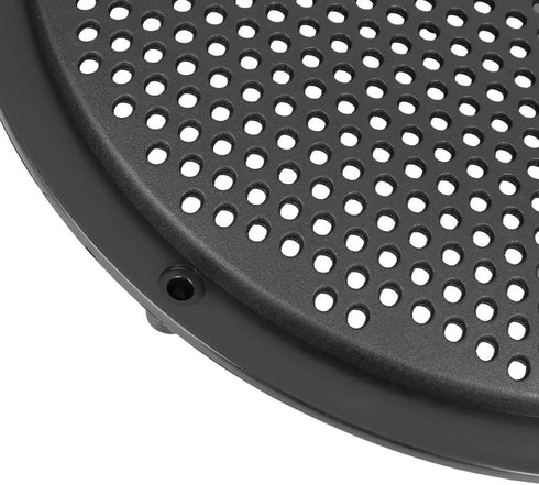 Unifizz 4pcs 8'' Plastic Audio Speaker Cover Mesh Subwoofer Grill Protector Black for Auto Car