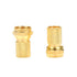 F-Type Coaxial Cable Twist on Connector, Full Copper Gold Plated RG6 Male Twist-on Adapter (Pack of 10)