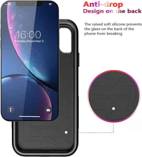 Diverbox Heavy Duty Case for iPhone XR - Shockproof, Dropproof, Dust-Proof Protection Cover for Apple iPhone Xr.