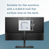 Universal Monitor VESA Mount Adapter for Non-VESA 13-27 inch Monitors Tablets iPad Bracket Kit