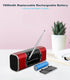 SEMIER MP3 Small Digital FM Radio with Bluetooth Speaker, Portable Rechargeable USB/SD Card Player Radio with Wireless
